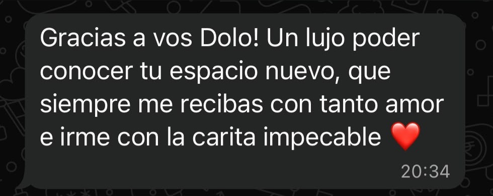 Captura de testimonio por WhatsApp 1