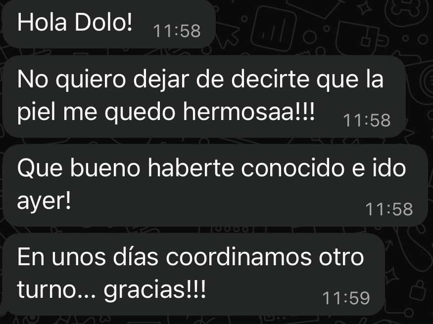 Captura de testimonio por WhatsApp 6